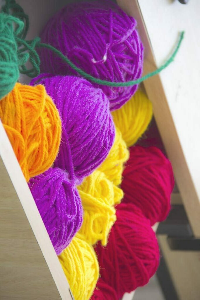 Close-up Photography of Colorful Yarns